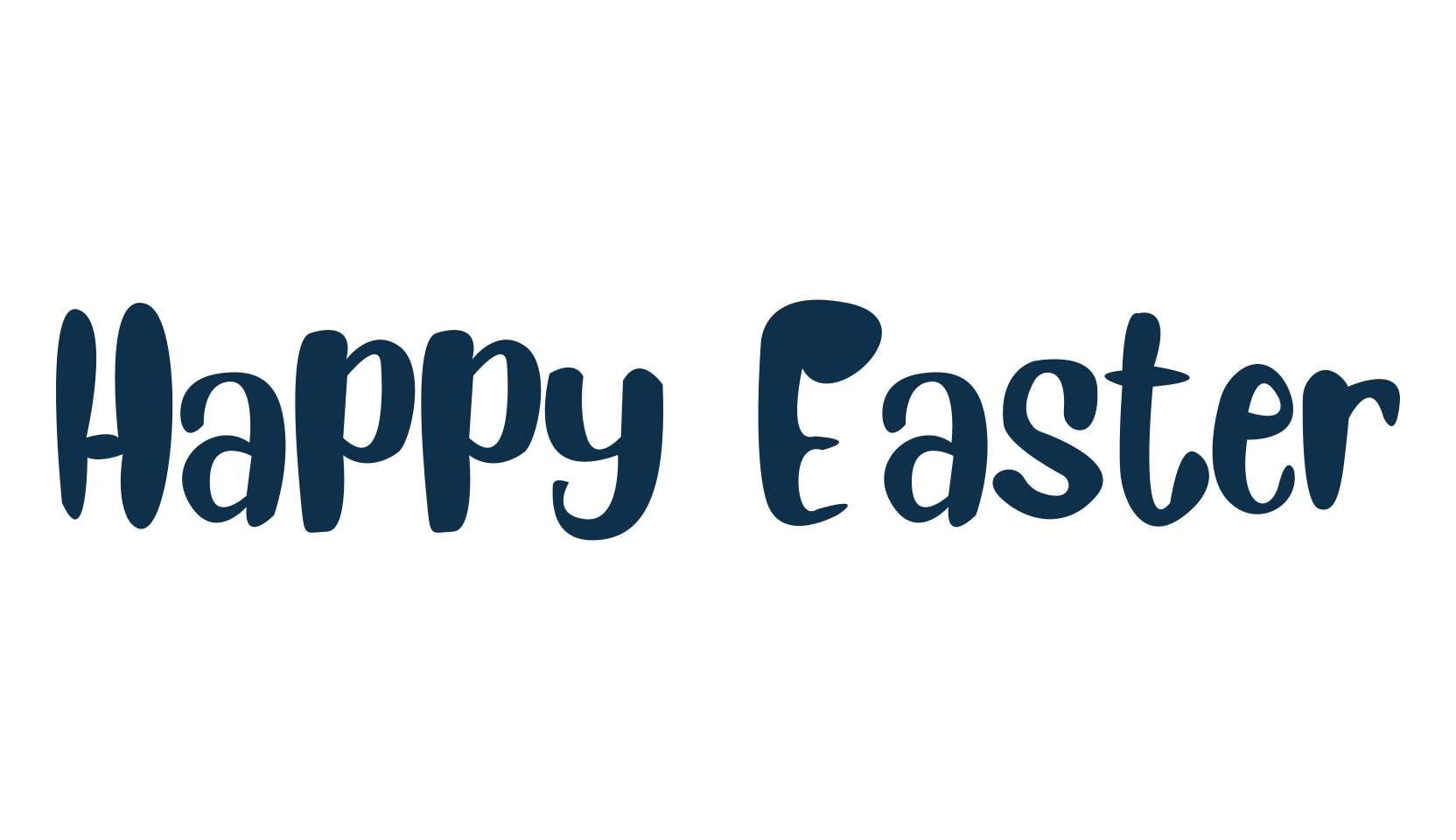 Happy Easter, fancy cartoon decorative font preview