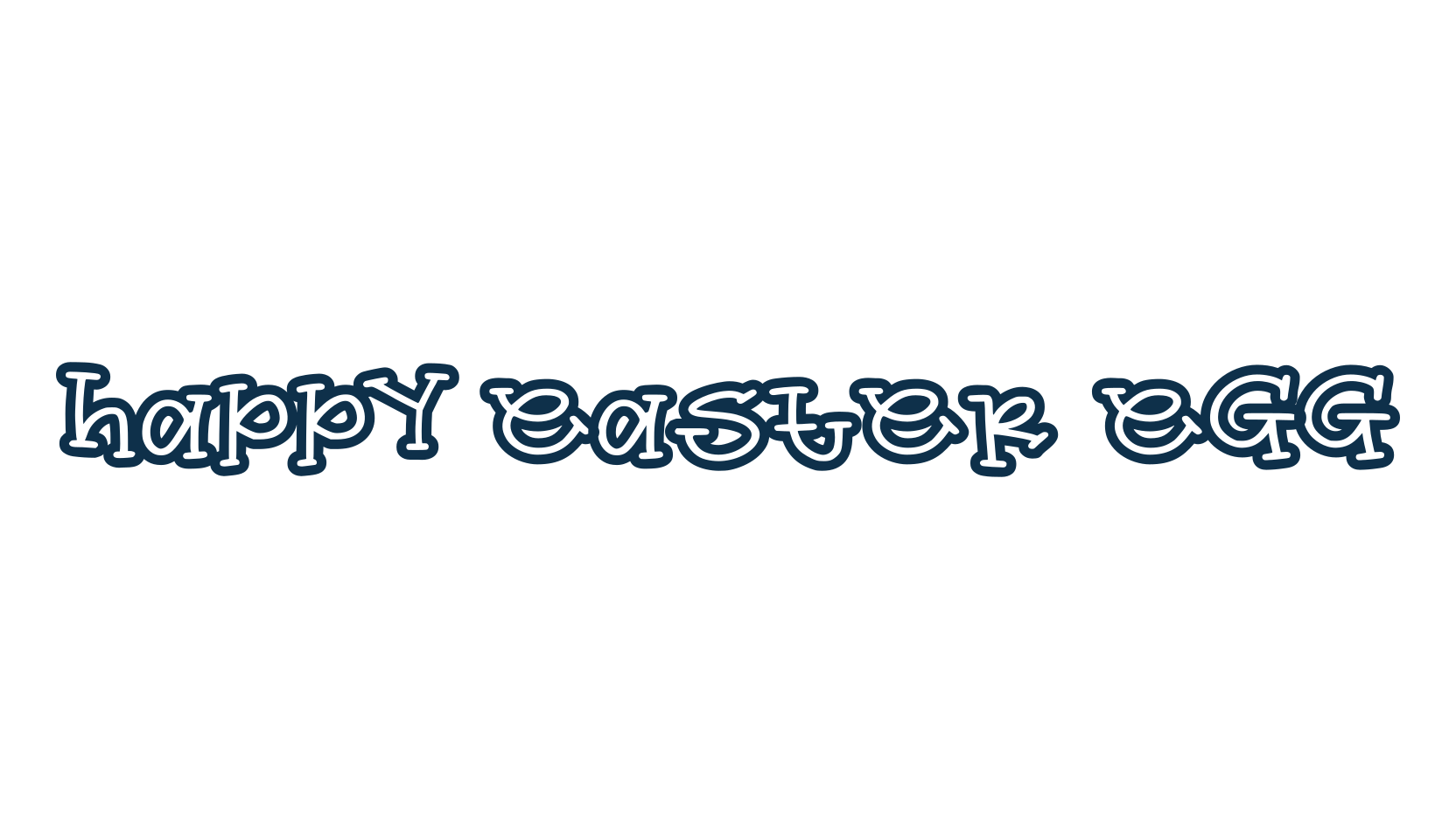 Happy Easter Egg, fancy cartoon decorative font preview