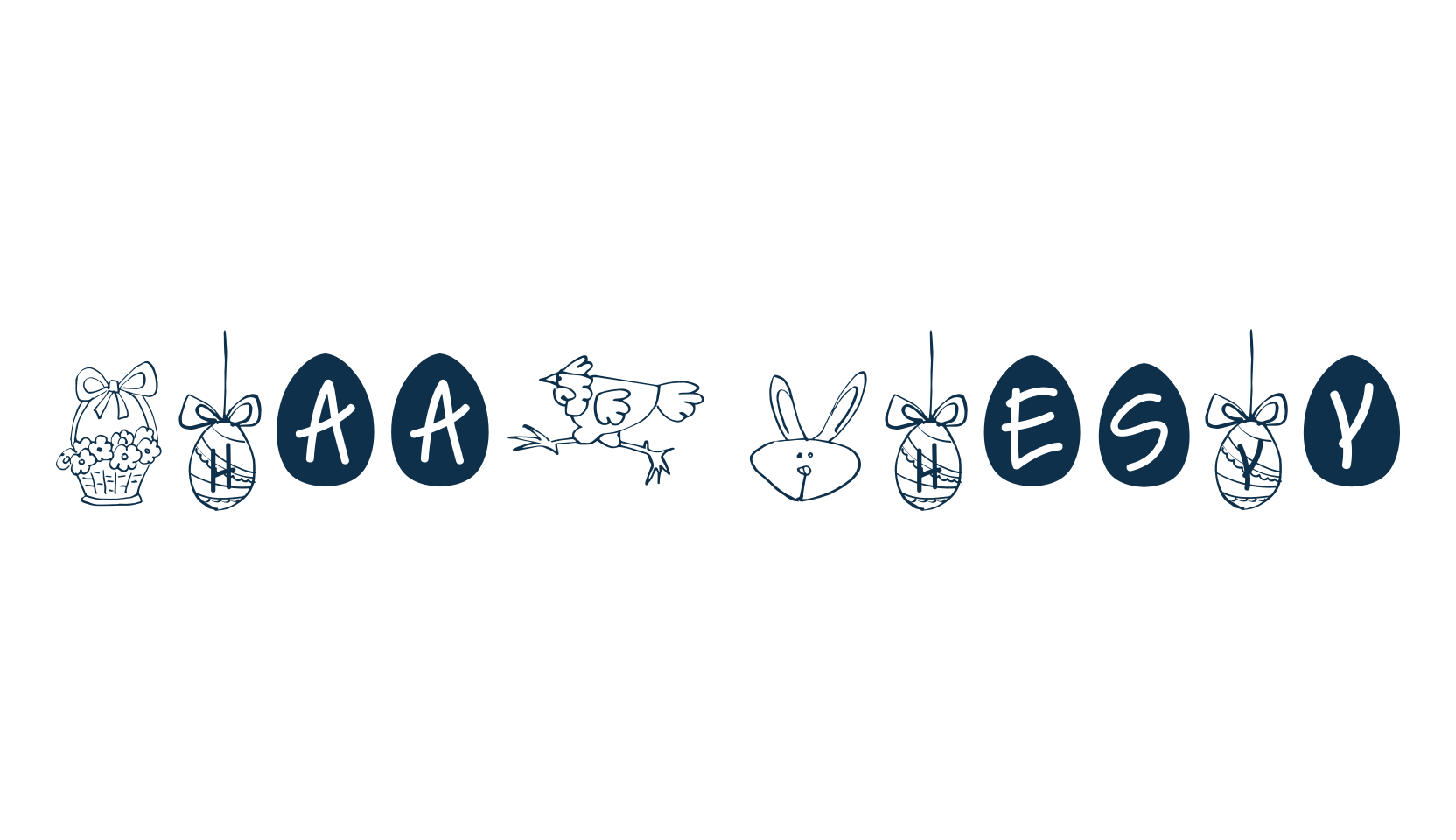 Happy Easter (happy-easter), fancy decorative font preview