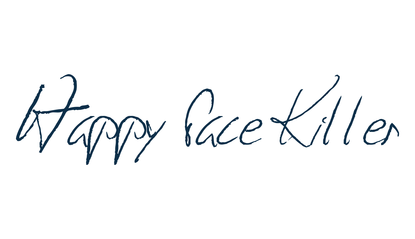 Happy Face Killer, handwriting font preview