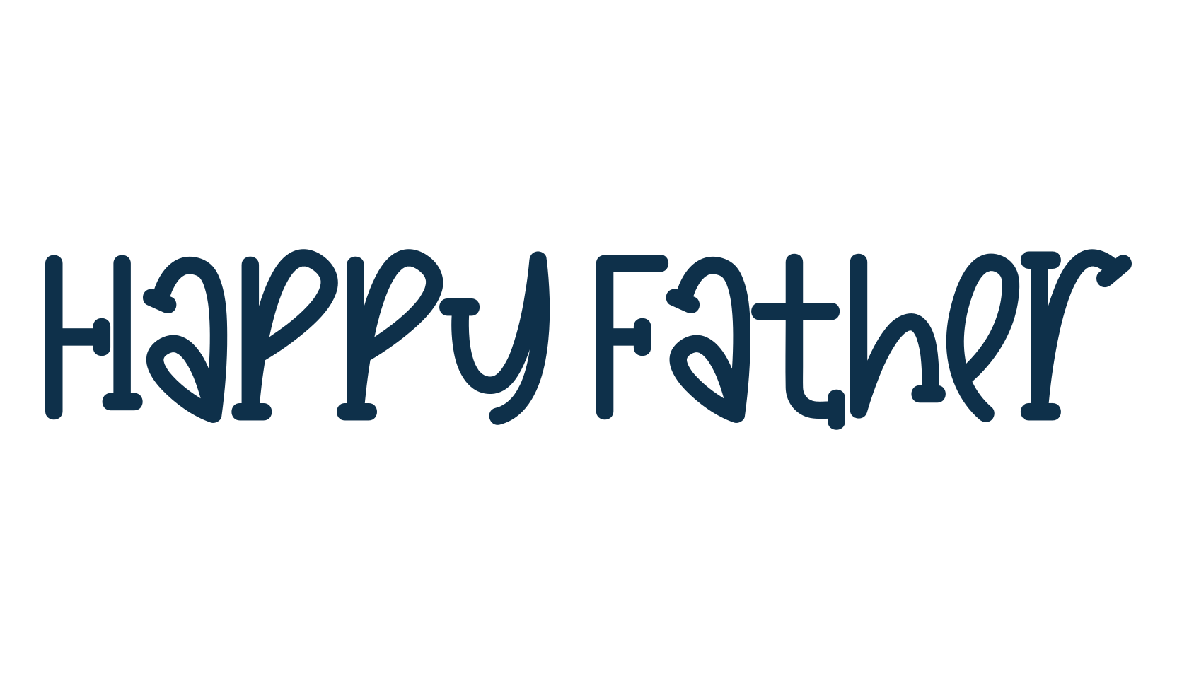 Happy Father, display market font preview