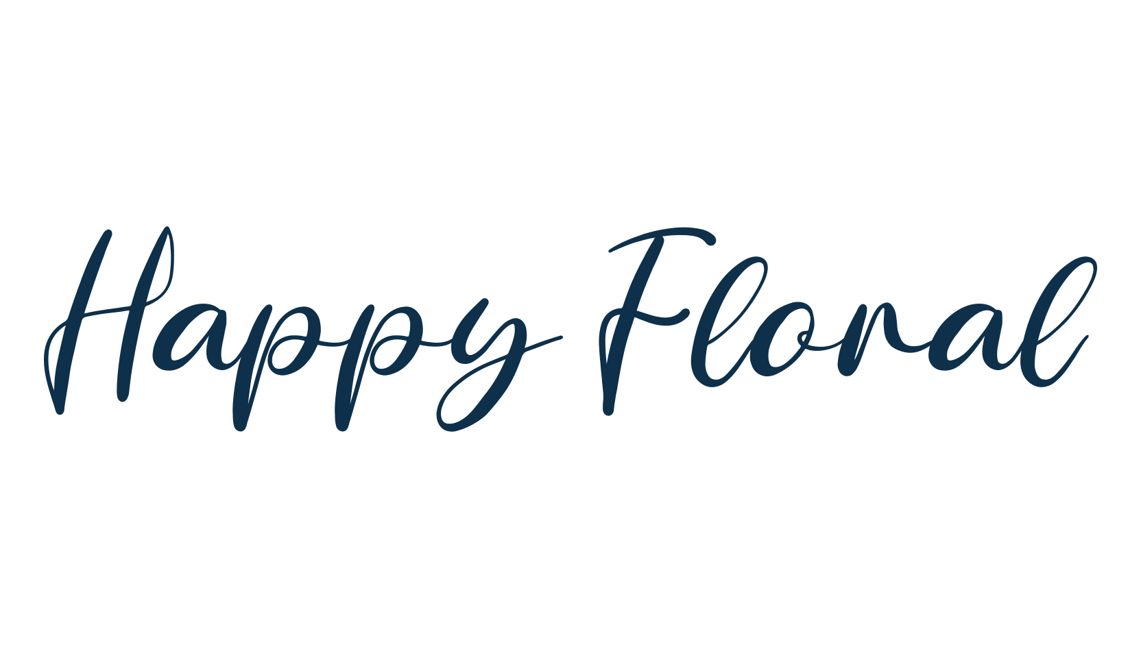 Happy Floral, script calligraphy fancy decorative font preview