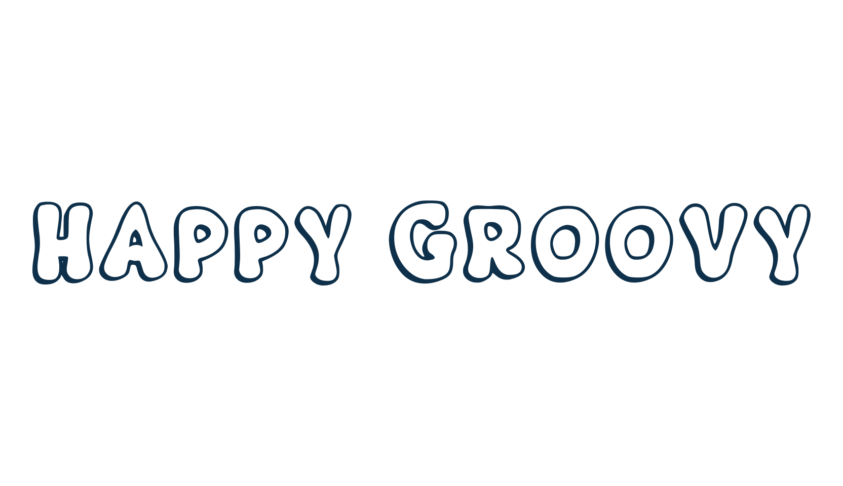 Happy Groovy, groovy font preview