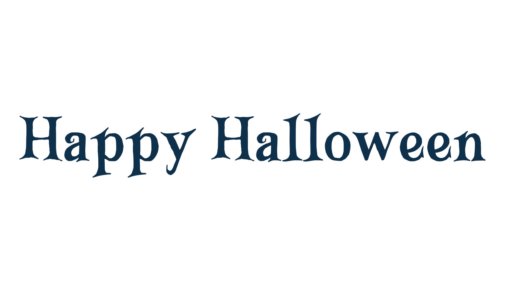 Happy Halloween, display market font preview