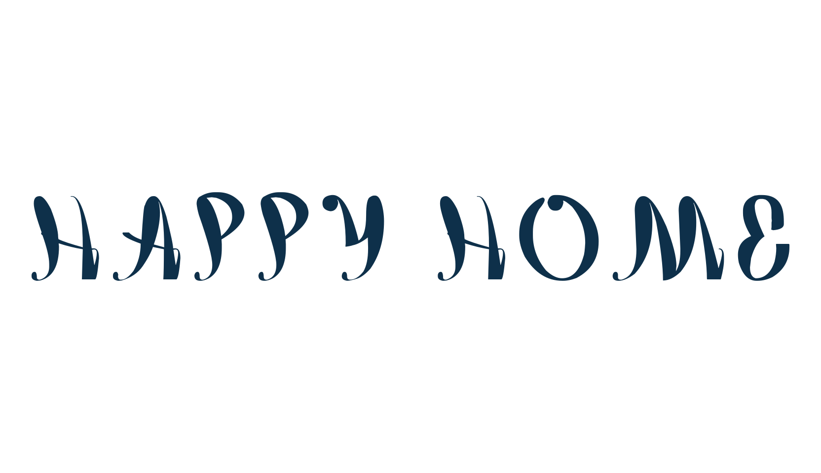 Happy Home, various font preview