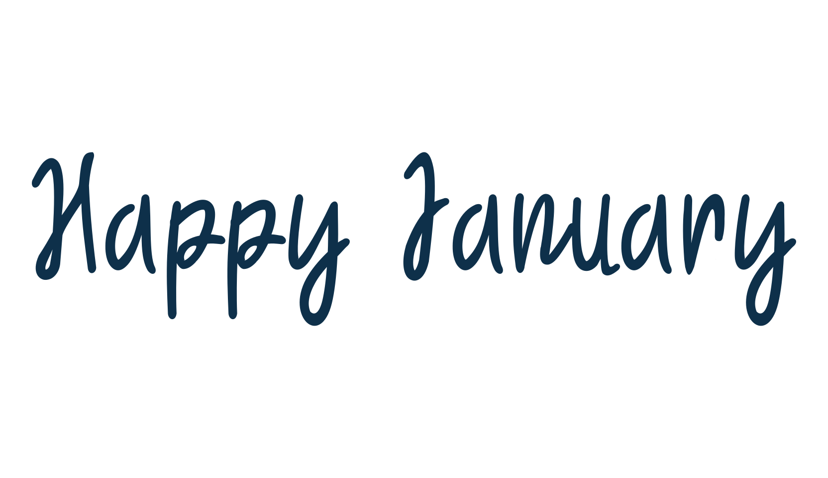 Happy January, script handwritten fancy decorative calligraphy font preview