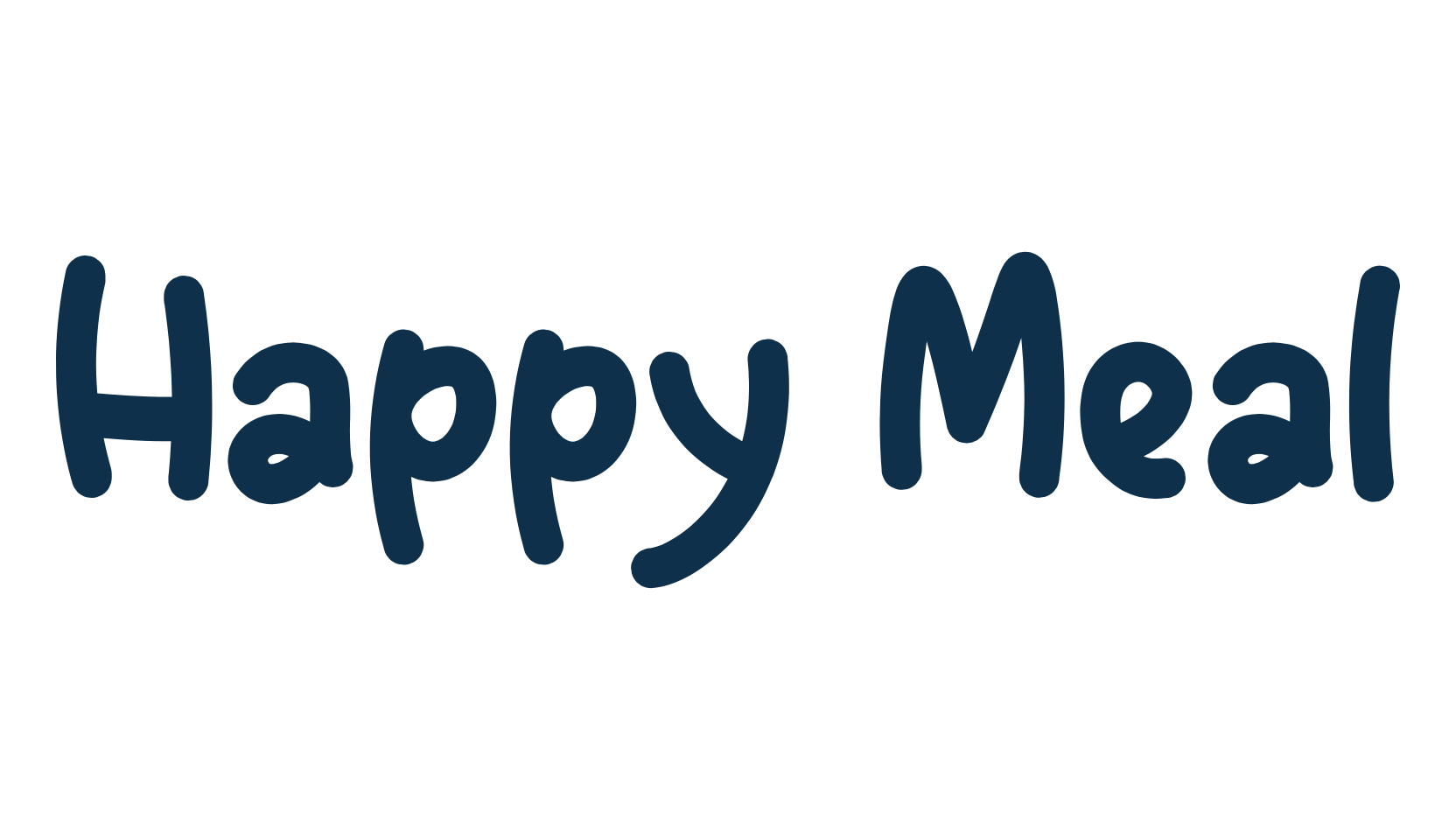 Happy Meal, fancy cartoon decorative font preview