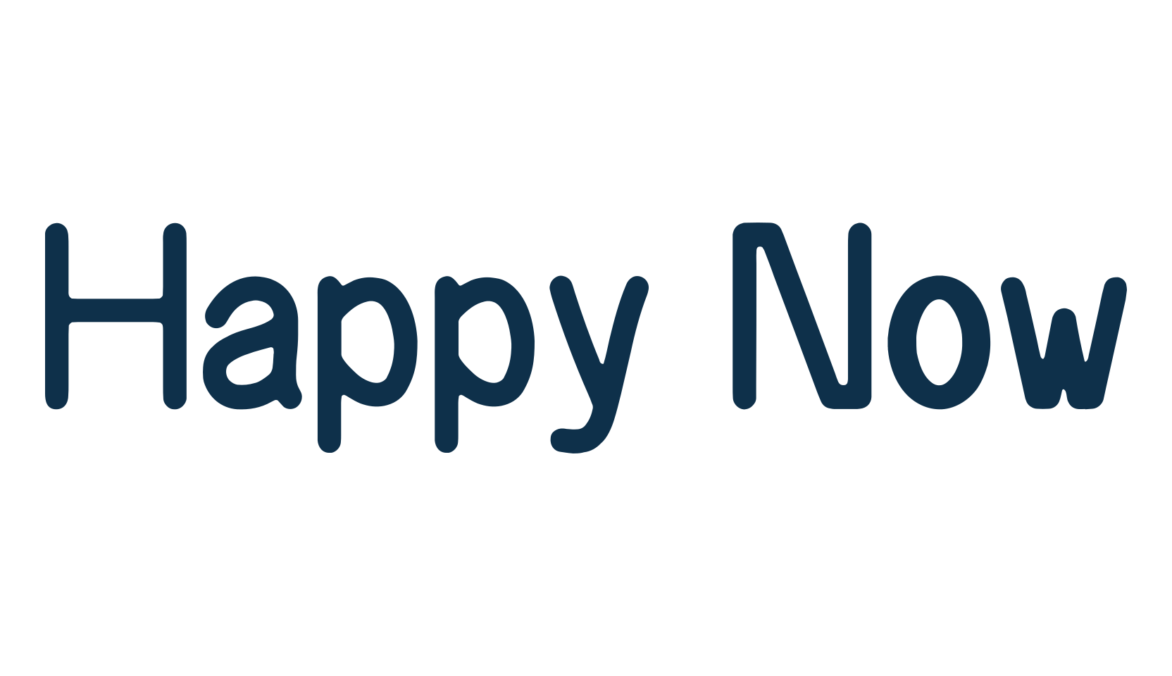Happy Now, various font preview