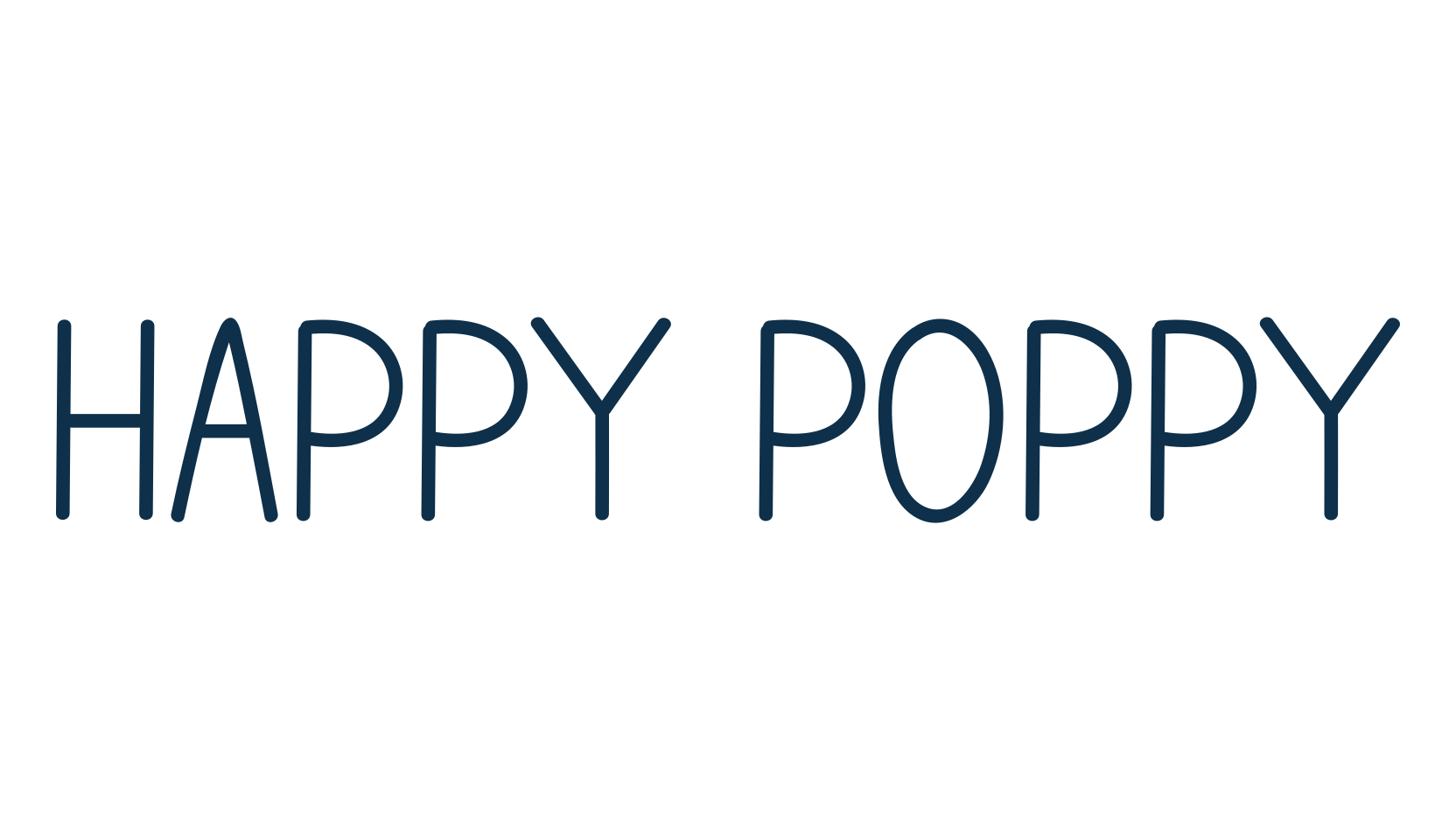 Happy Poppy (happy-poppy-2), handwriting font preview