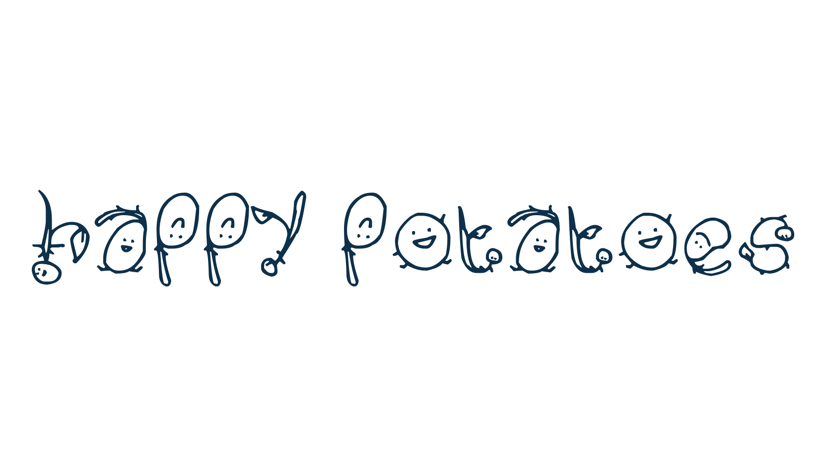 Happy Potatoes, decorative font preview