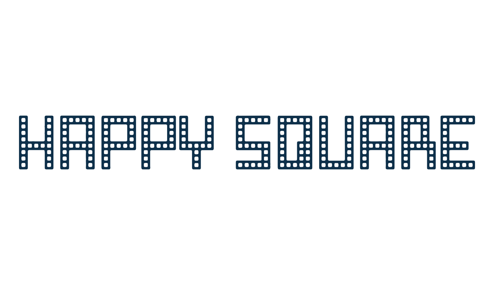 Happy Square, lcd font preview