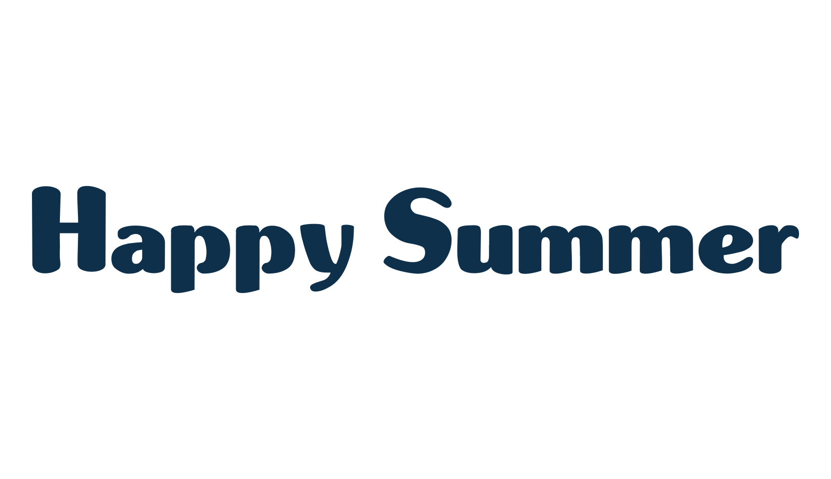 Happy Summer, fancy various decorative font preview