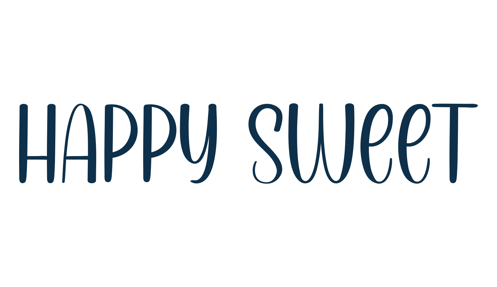 Happy Sweet, display market font preview