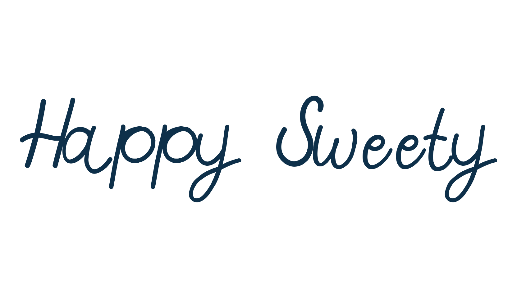 Happy Sweety, handwriting font preview