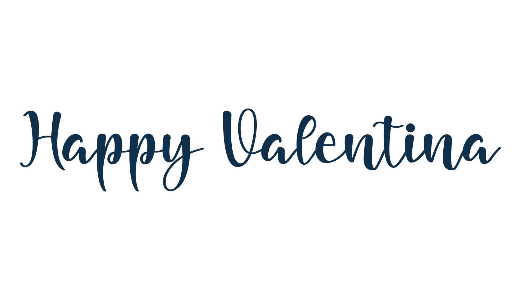 Happy Valentina, script calligraphy fancy decorative font preview