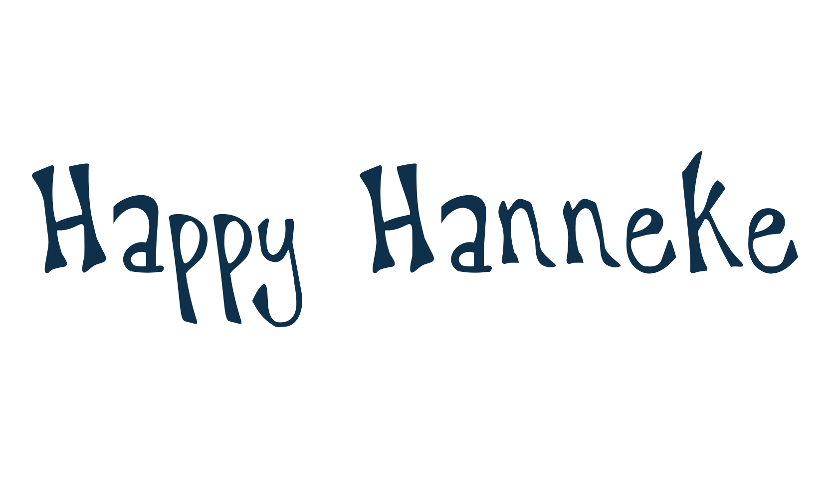 Happy Hanneke, fancy decorative font preview