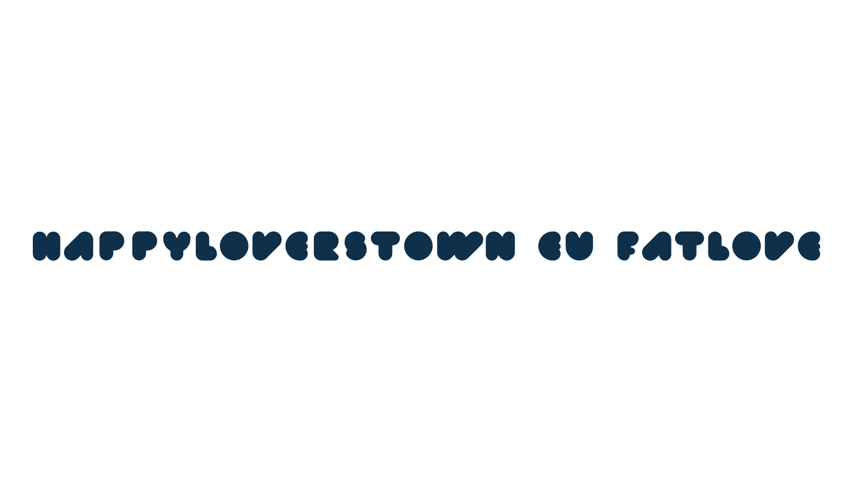 Happyloverstown.eu Fatlove, fancy groovy decorative font preview