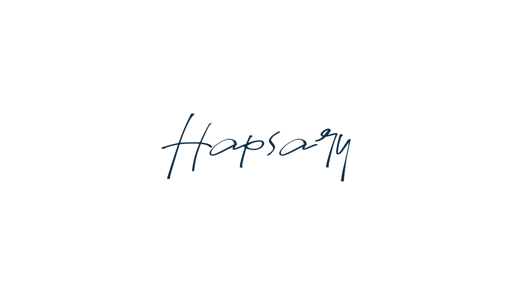 Hapsary, script handwritten fancy decorative calligraphy font preview