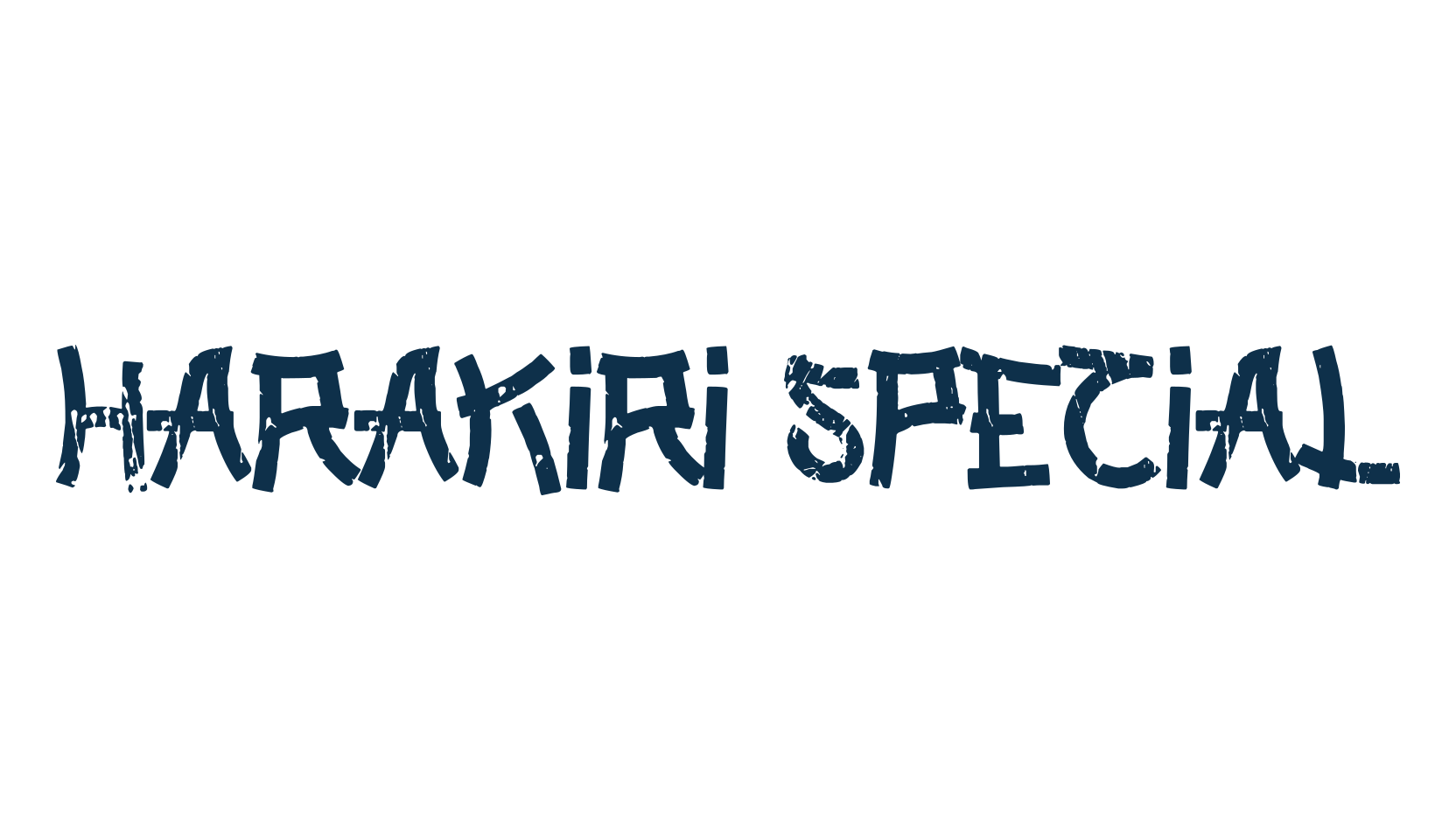 Harakiri Special, foreign look chinese, jpn font preview