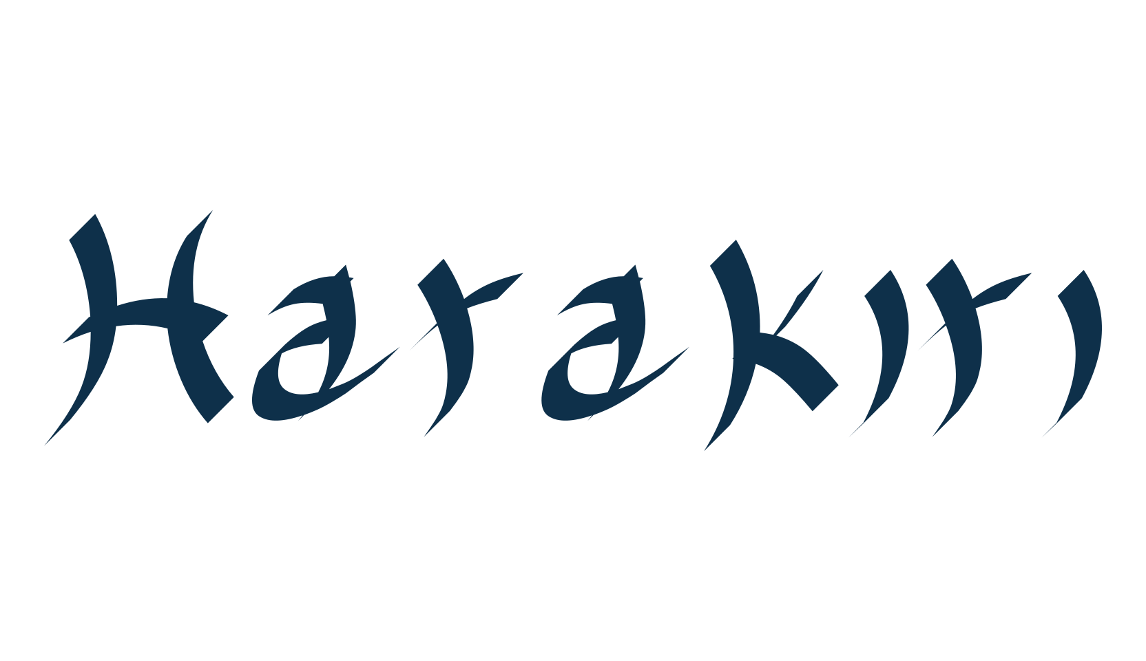 Harakiri, chinese, jpn font preview