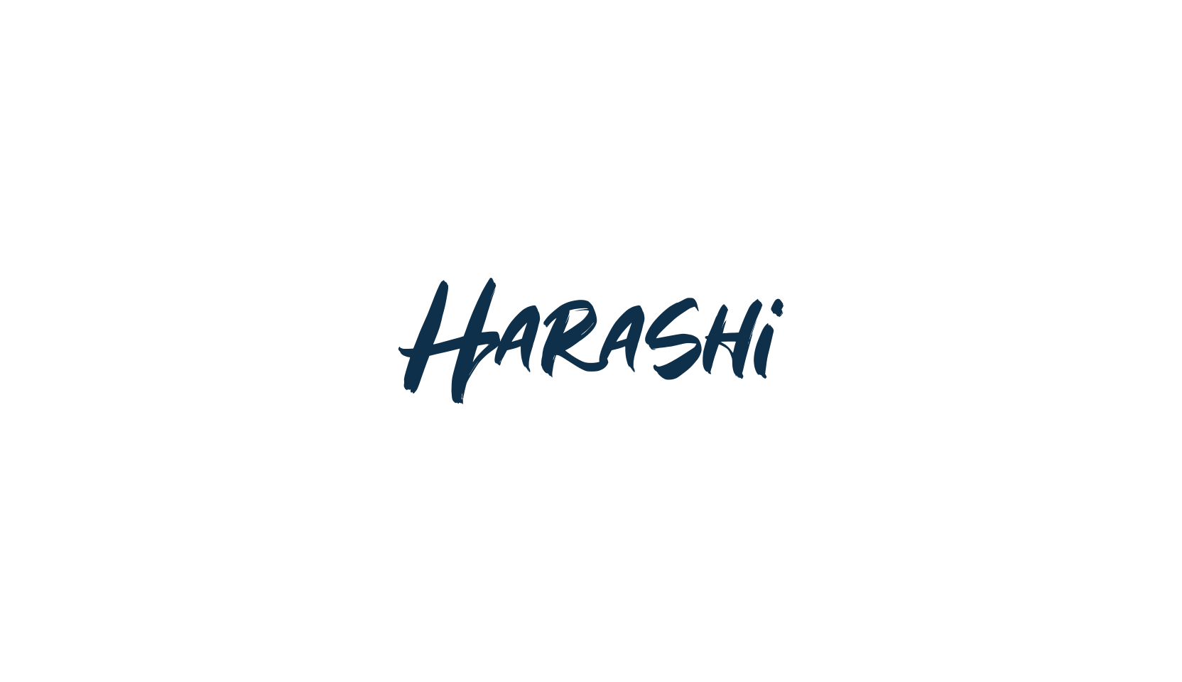 Harashi, script brush fancy decorative calligraphy font preview