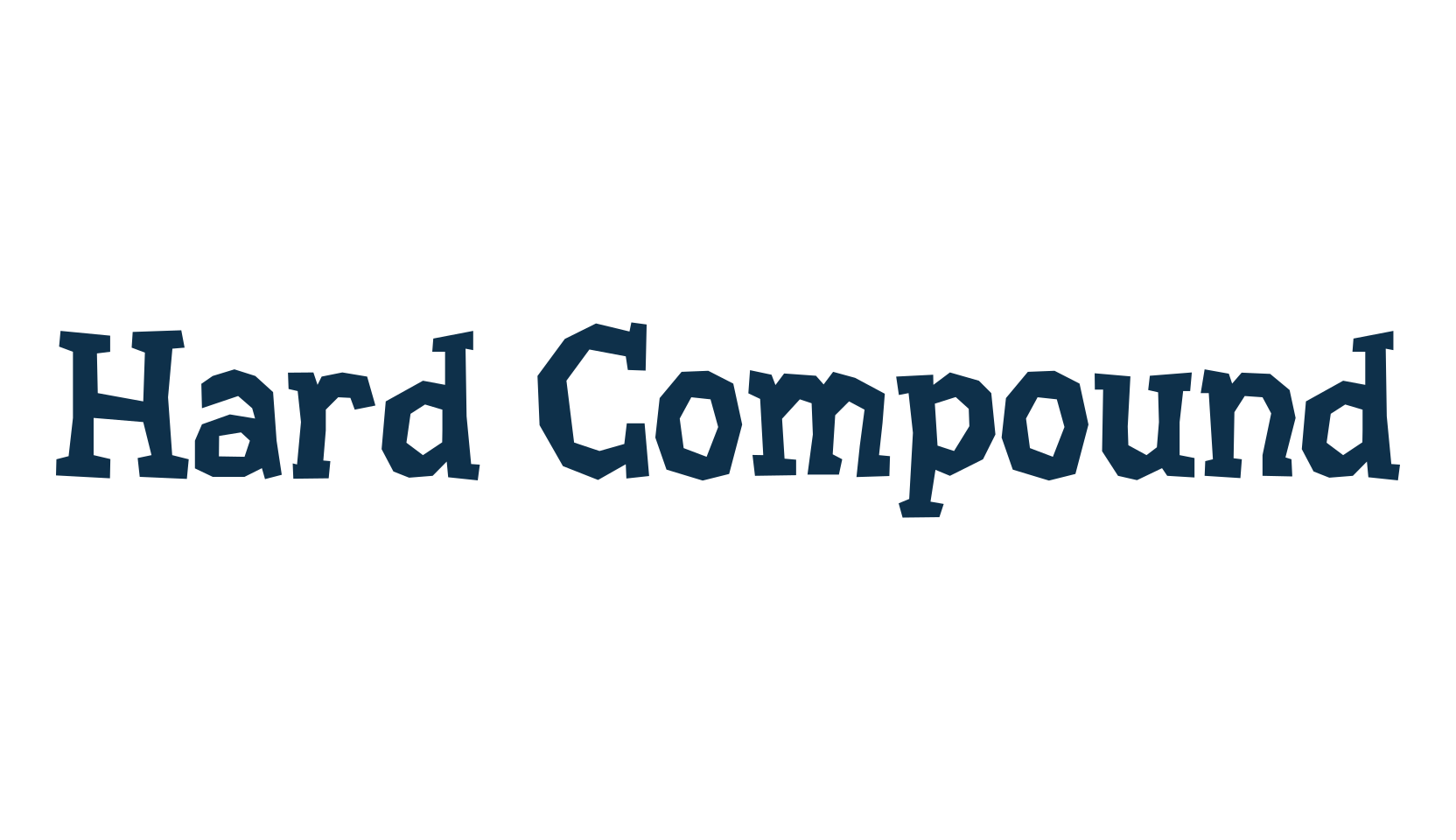 Hard Compound, fancy various decorative font preview