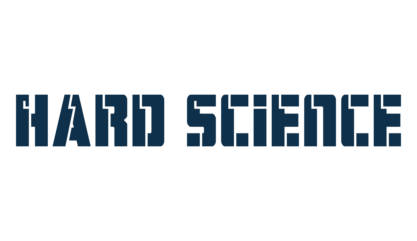 Hard Science, techno sci-fi font preview
