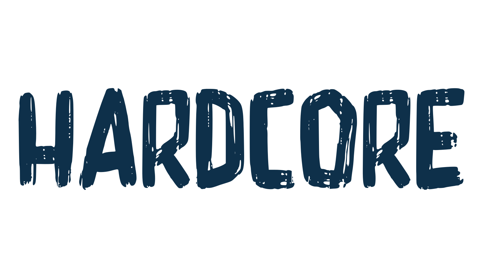 Hardcore, fancy eroded decorative font preview