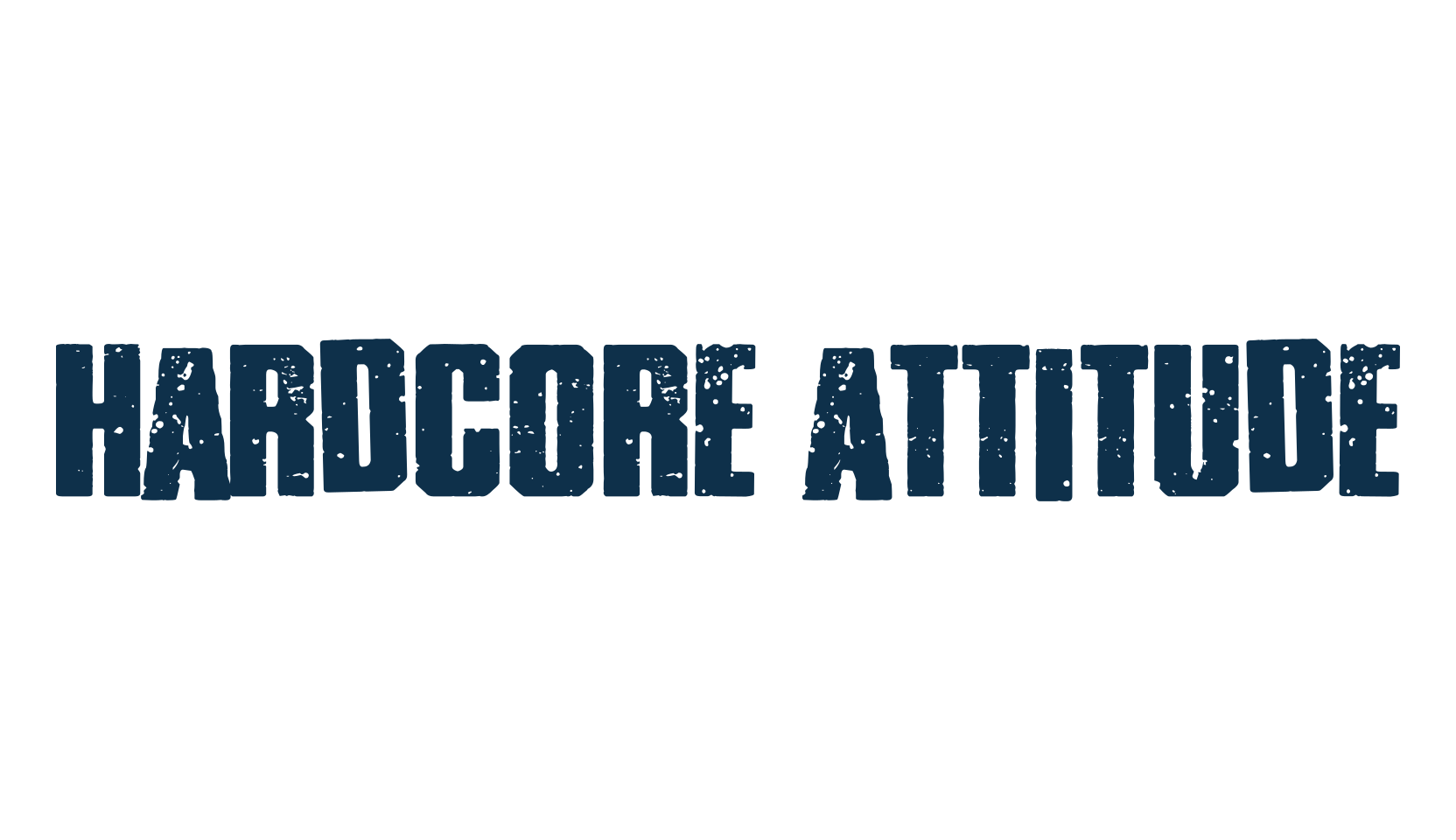 Hardcore Attitude, fancy eroded decorative font preview