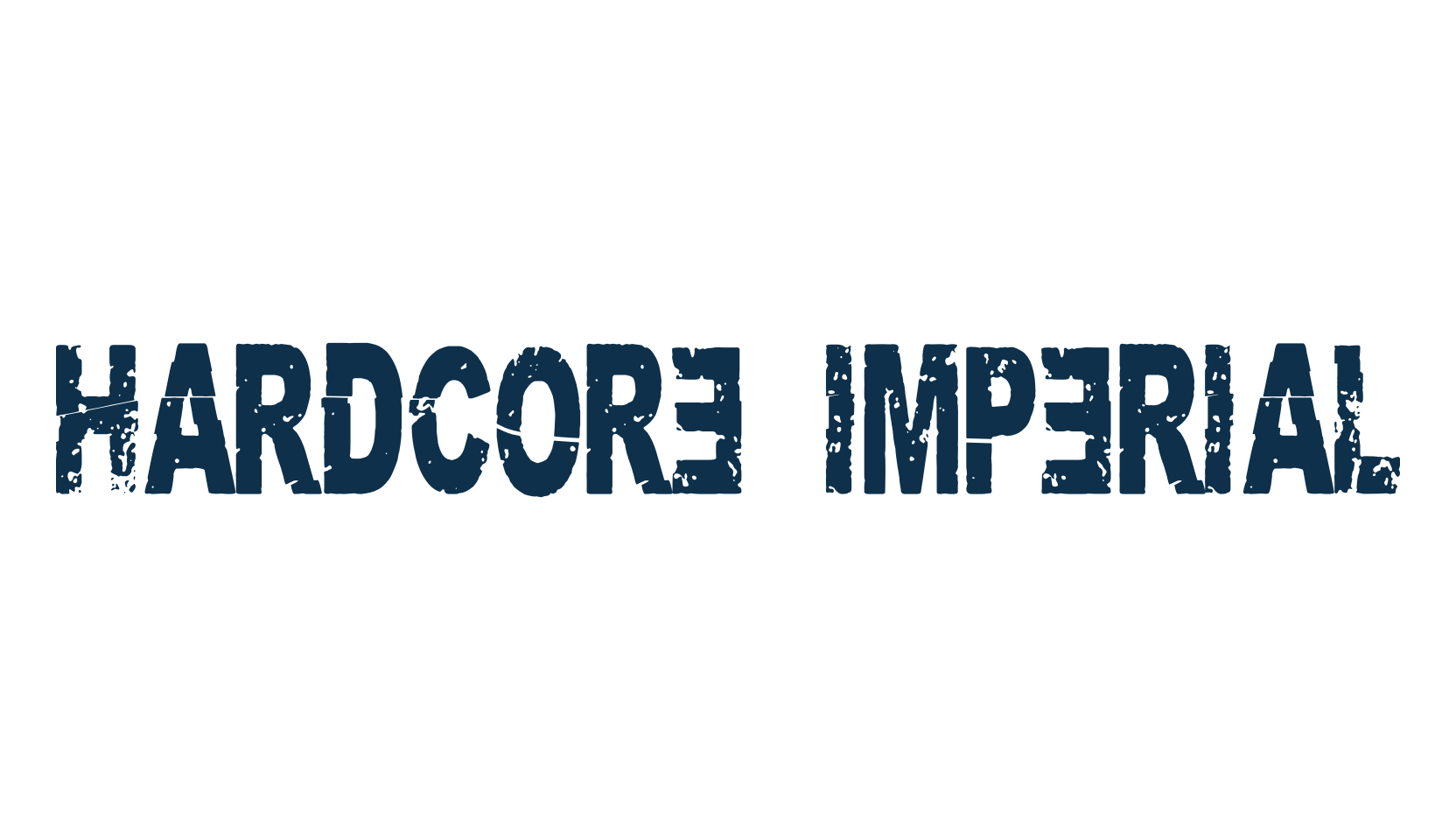 Hardcore Imperial, fancy destroy decorative font preview