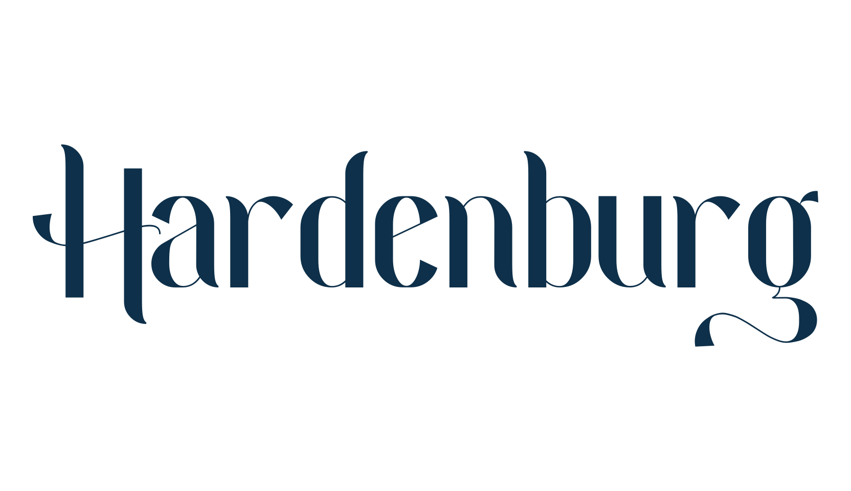 Hardenburg, retro font preview
