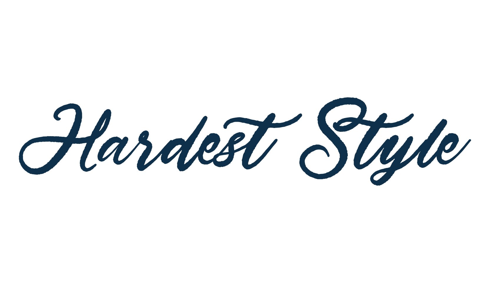 Hardest Style, script brush fancy decorative calligraphy font preview