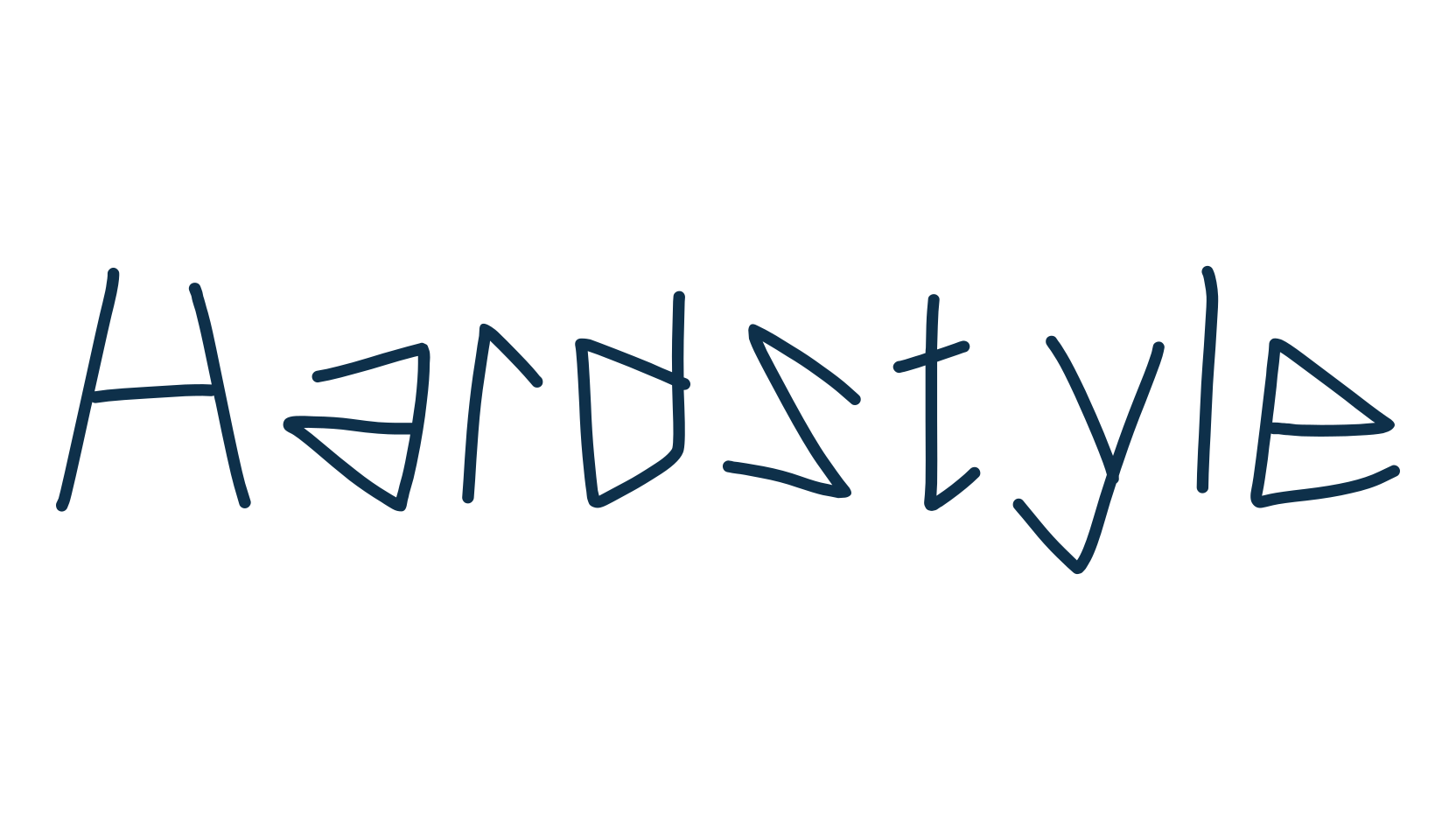 Hardstyle, fancy various decorative script calligraphy font preview