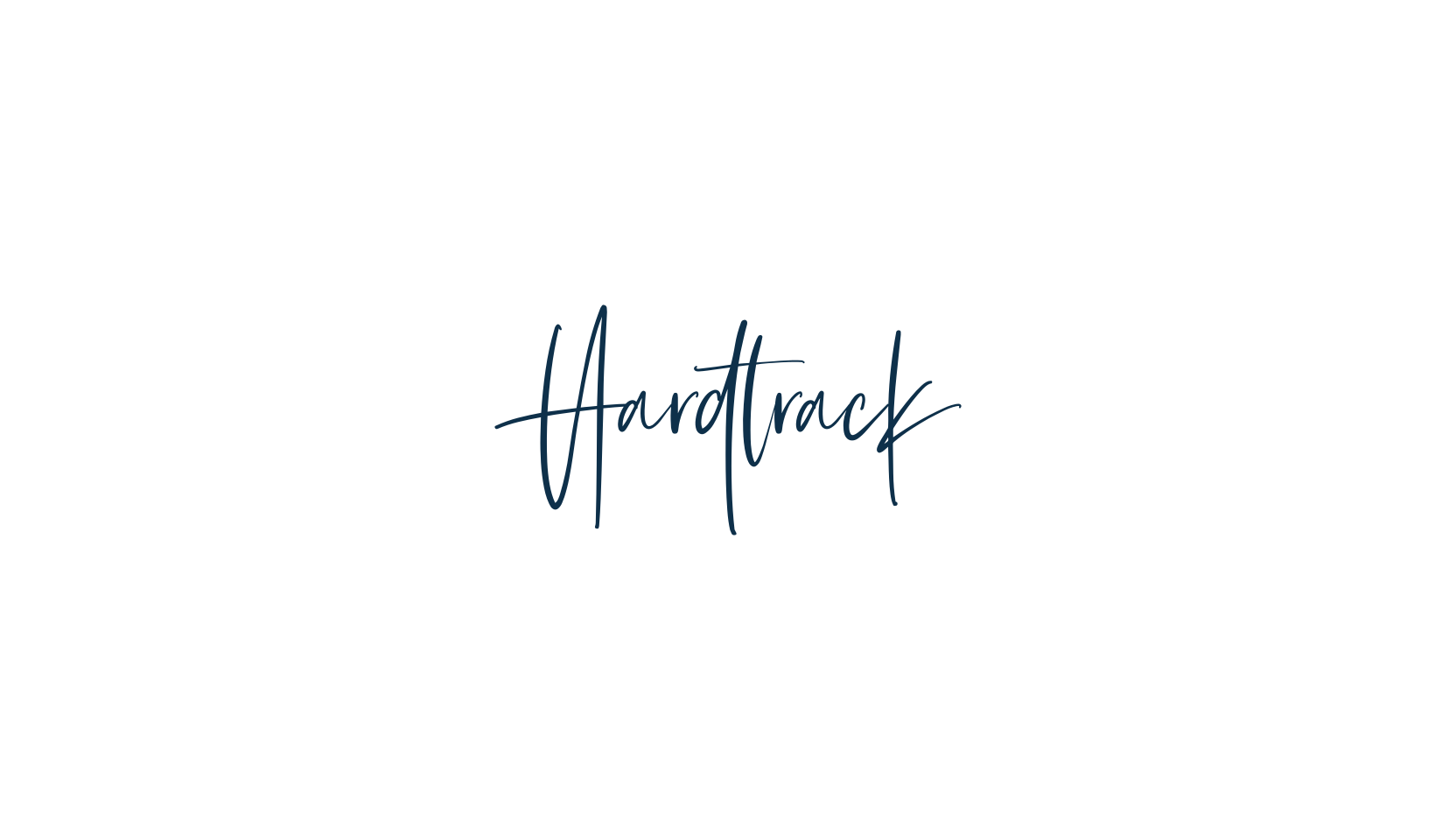 Hardtrack, script handwritten fancy decorative calligraphy font preview