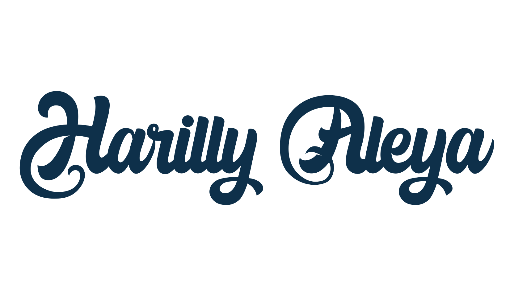Harilly Aleya, fancy various decorative script calligraphy font preview