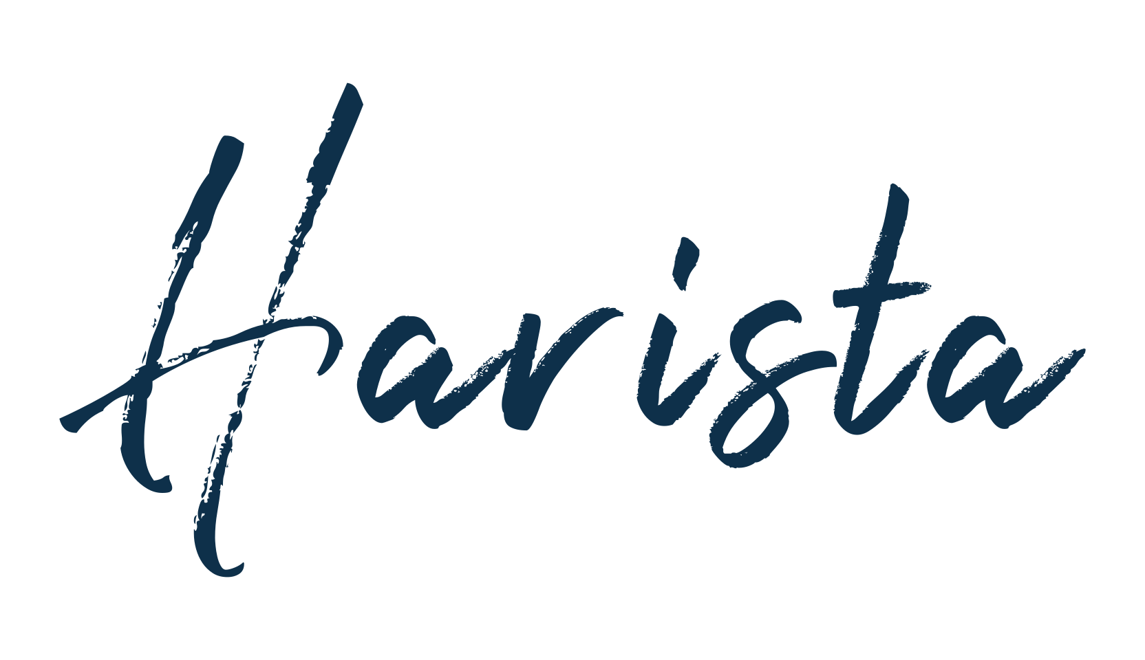 Harista, brush font preview