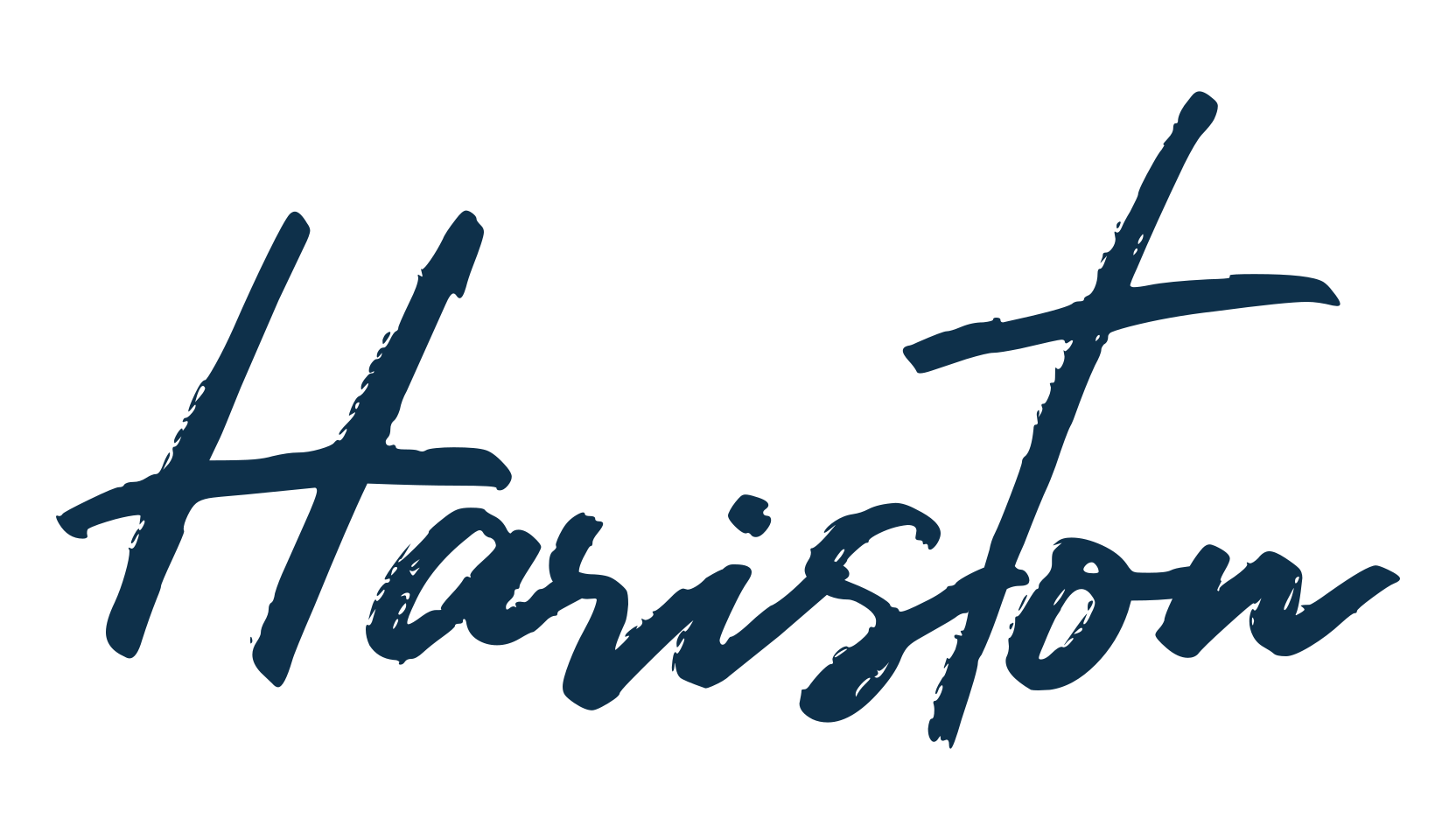 Hariston, script brush fancy decorative calligraphy font preview