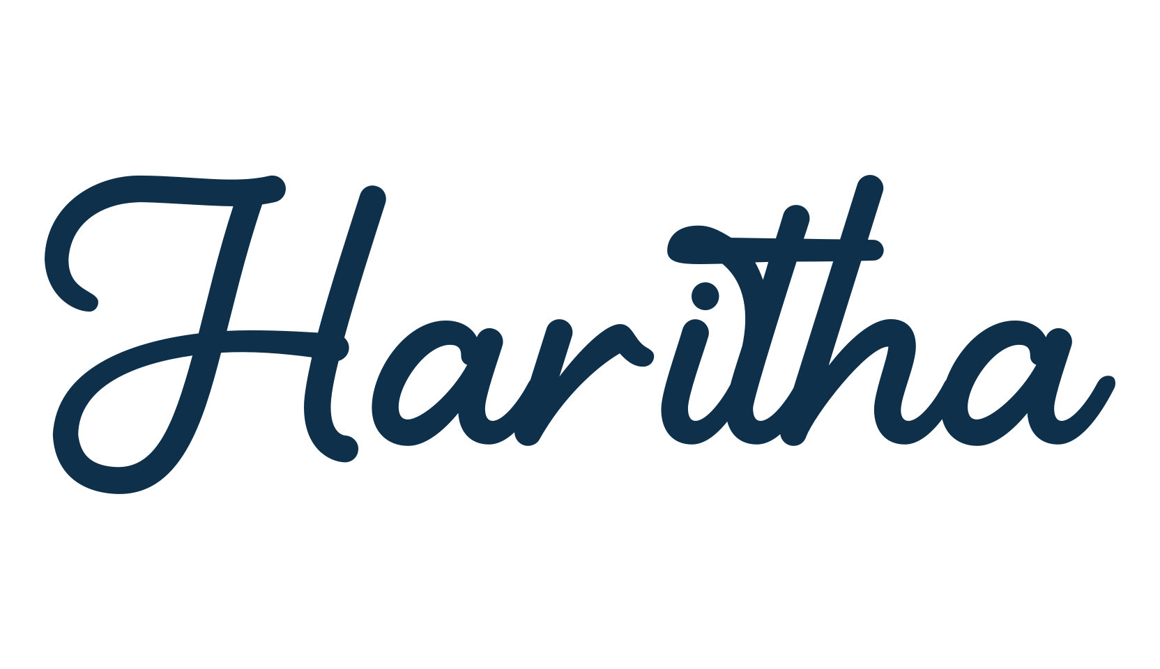 Haritha, fancy decorative font preview