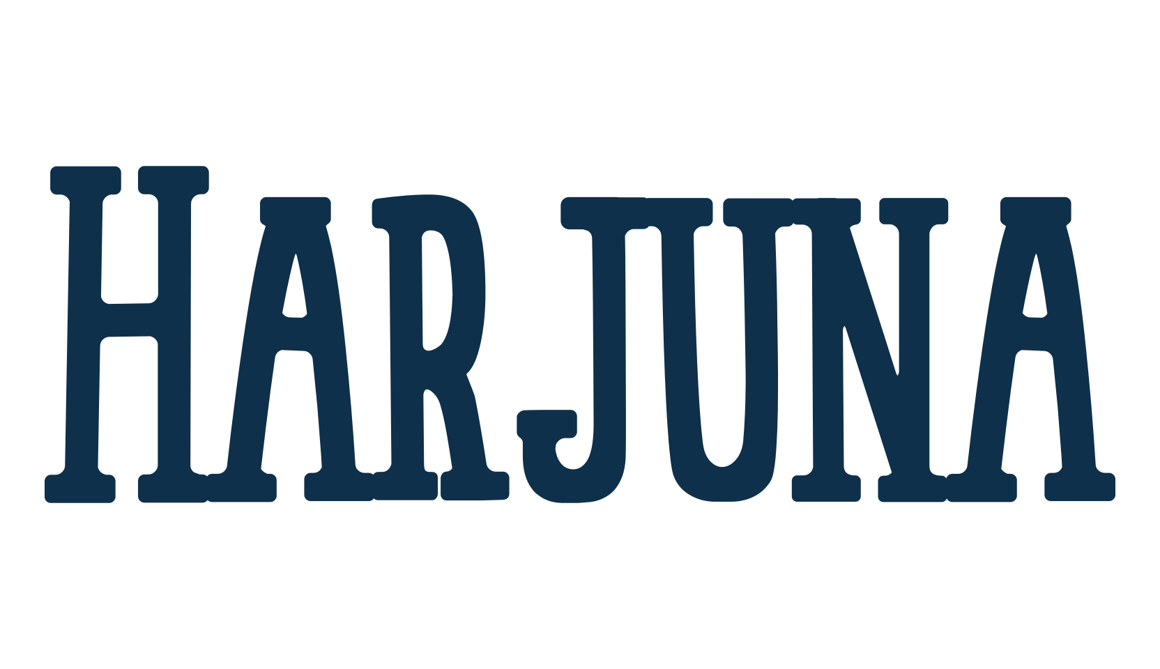 Harjuna, various font preview