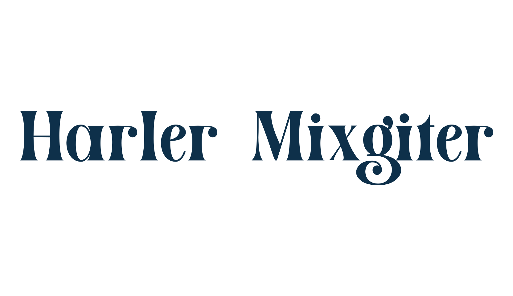 Harler Mixgiter, basic serif font preview