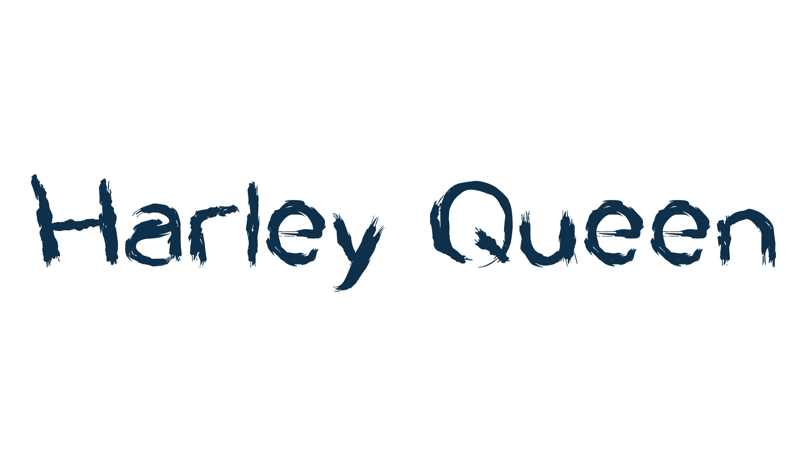 Harley Queen, fancy eroded decorative font preview