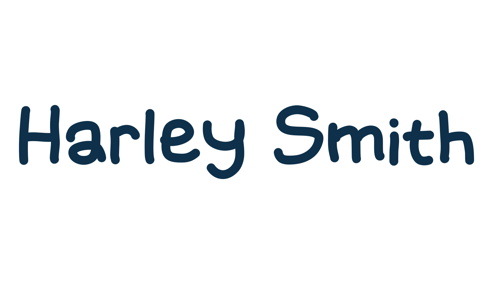 Harley Smith, handwriting font preview