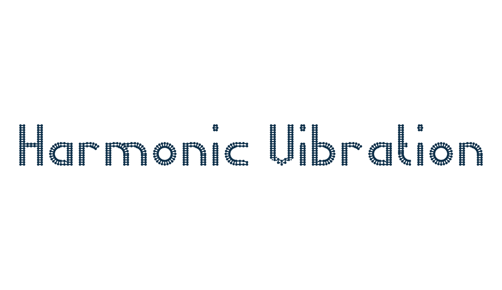 Harmonic Vibration, decorative font preview