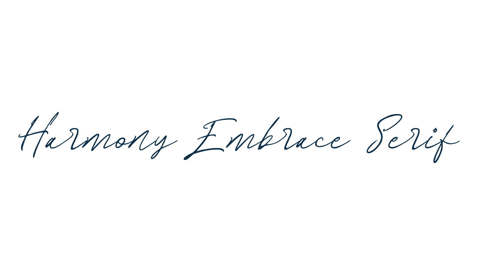 Harmony Embrace Serif, basic serif font preview