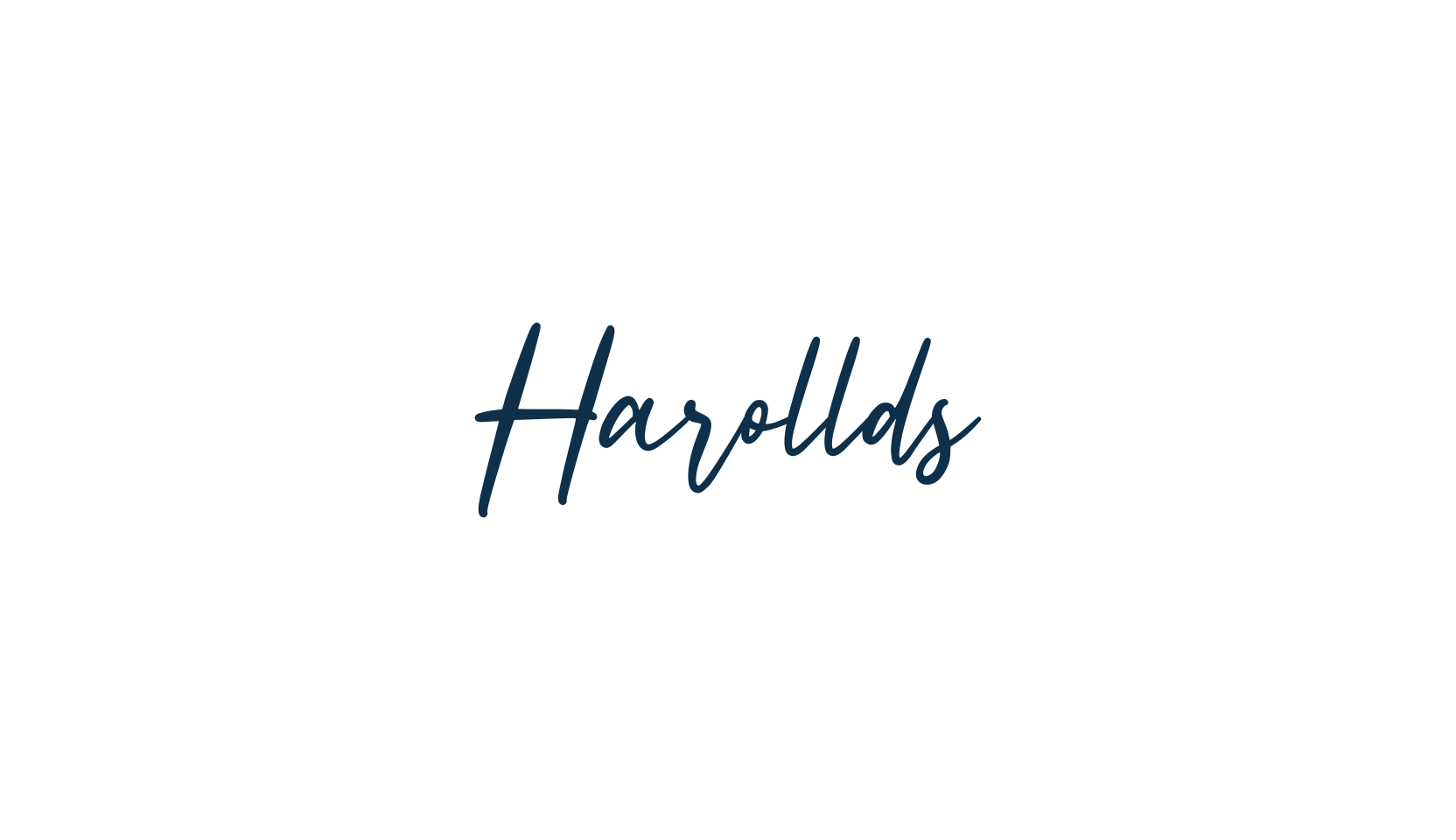 Harollds, handwriting font preview