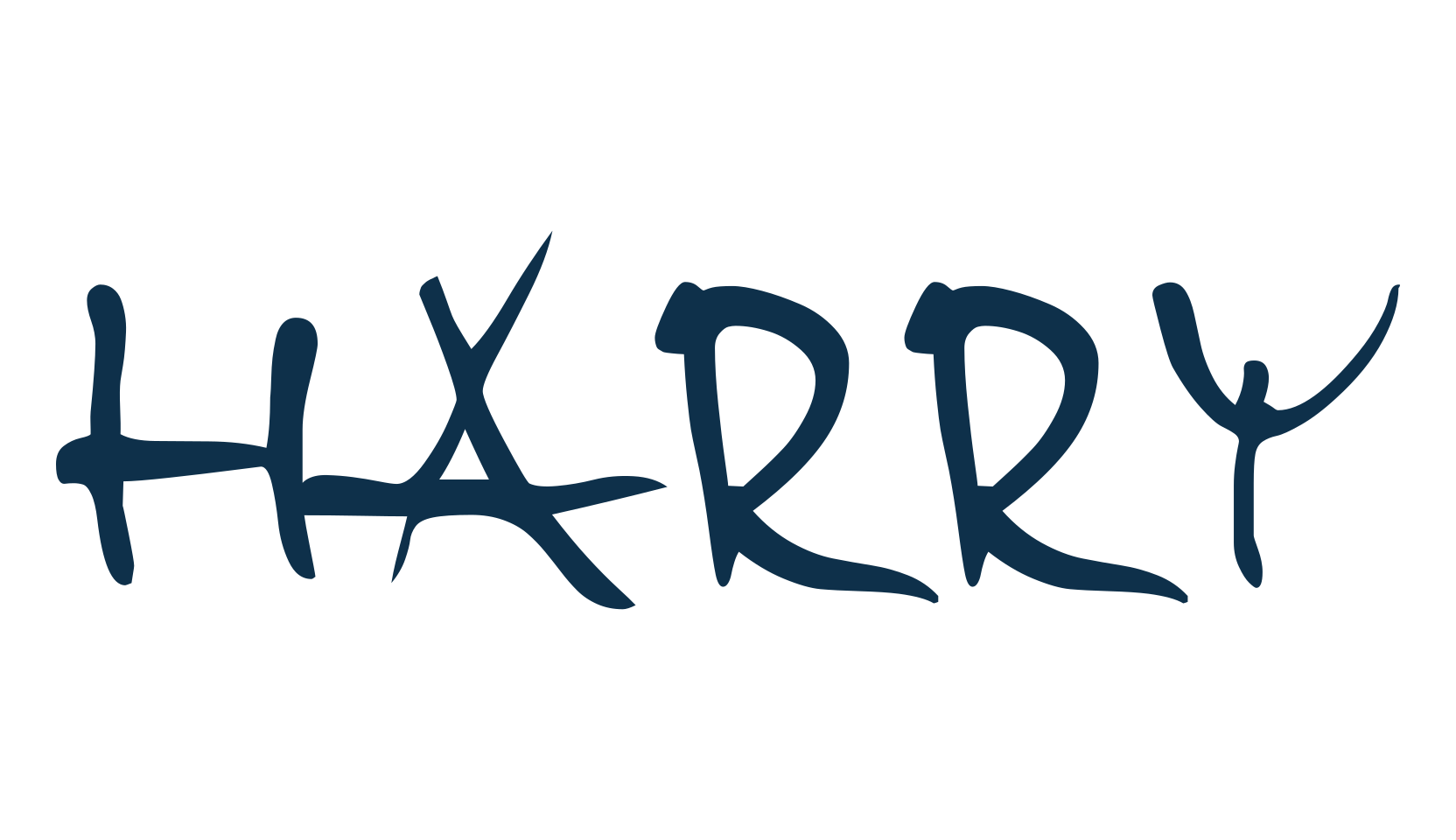 Harry, script handwritten fancy decorative calligraphy font preview