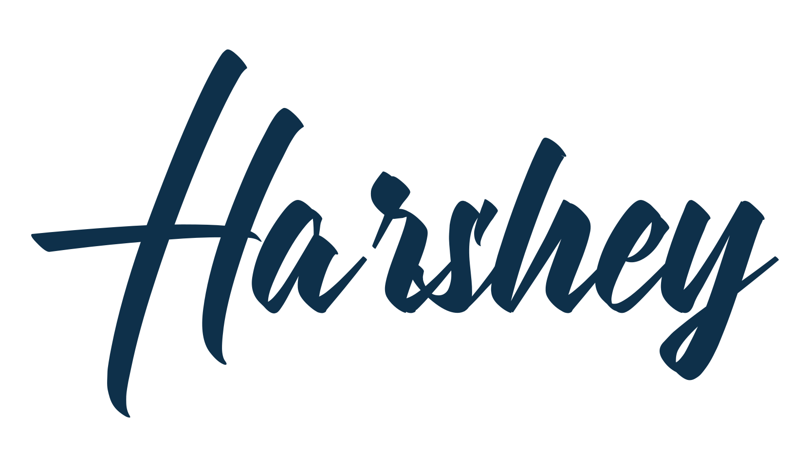 Harshey, various font preview