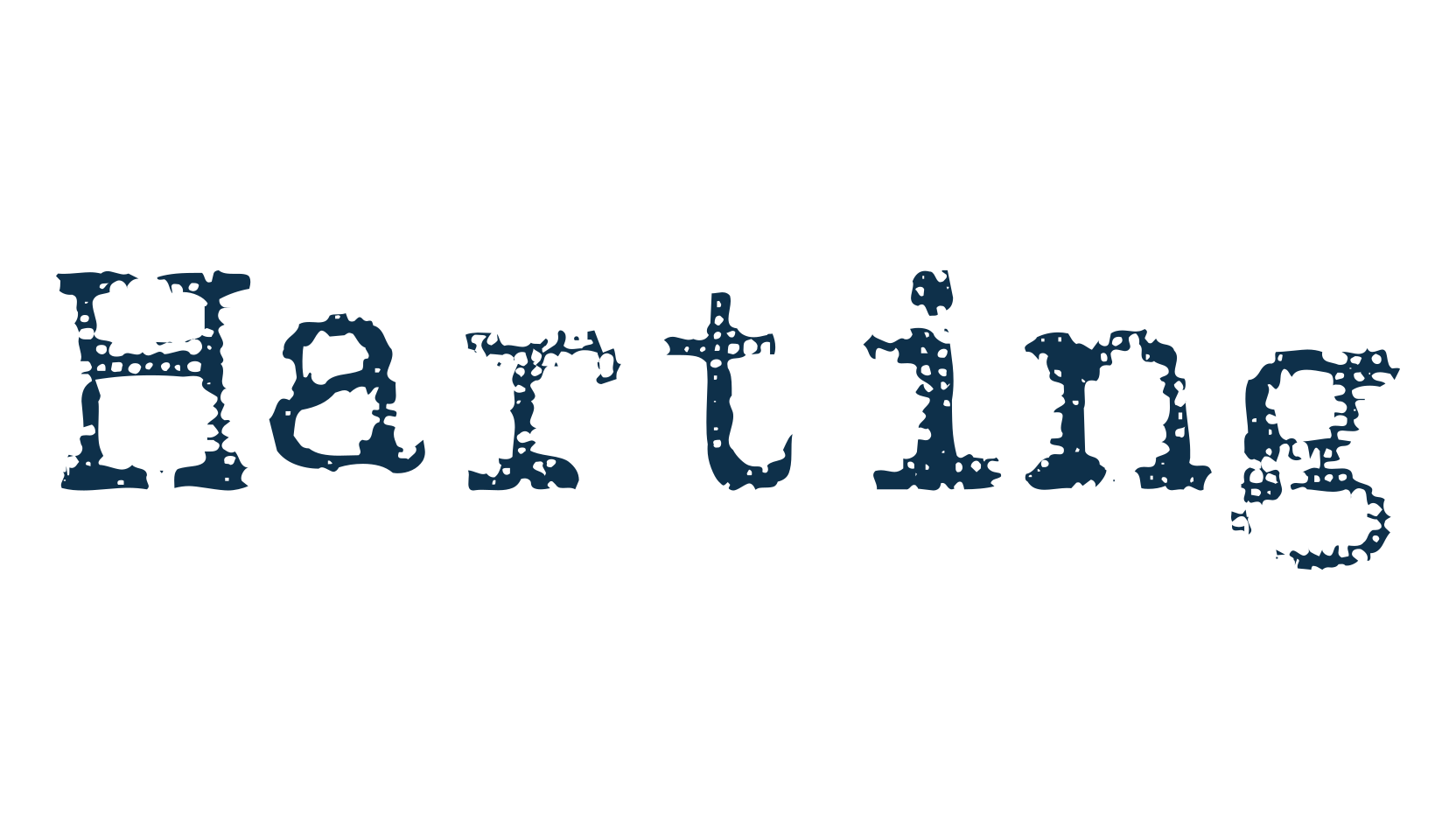 Harting, typewriter font preview