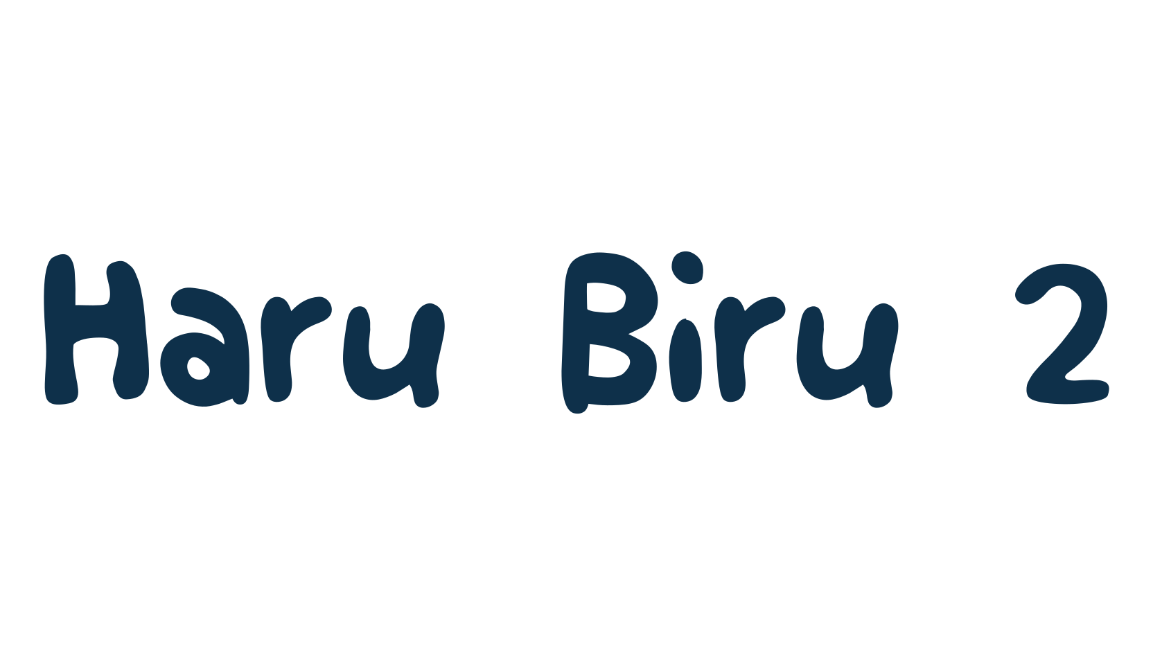 Haru Biru 2, script handwritten fancy decorative calligraphy font preview