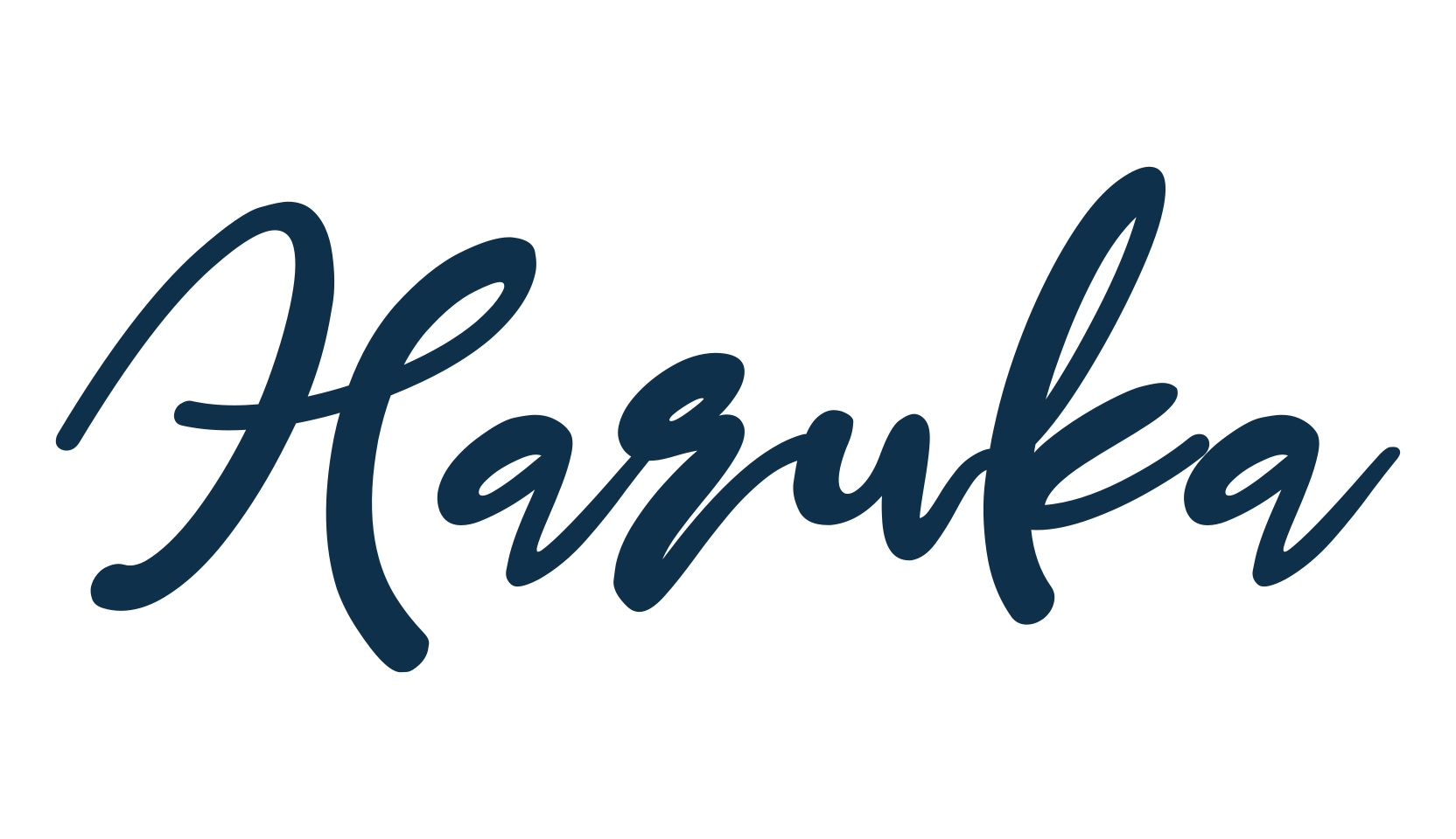 Haruka, handwriting font preview